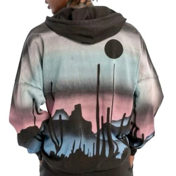 SPIRIT JERSEY Out West Cactus Desert Hoodie Size M New w/ Tag MSRP $139 - Picture 2 of 14